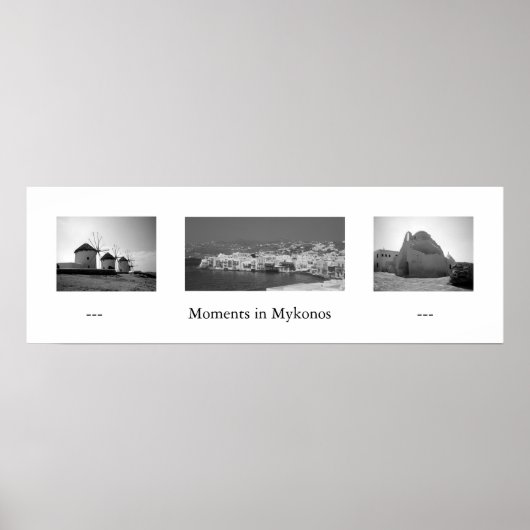 Momenten in Mykonos Poster (Voorkant)