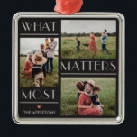 Momenten maken gepersonaliseerde fotoversiering be metalen ornament<br><div class="desc">Fotogeschenken maken de beste cadeautjes! Eenvoudig aangepast met jouw tekst en/of foto('s) voor een aangepast uiterlijk. Ontworpen door: Berry Berry Sweet,  Modern Stationery en Personalized Gifts. Bezoek onze website op www.berryberrysweet.com om onze volledige productlijnen te bekijken.</div>