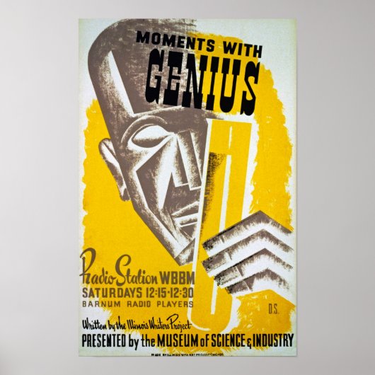 Momenten met Genius Vintage Poster (Voorkant)