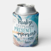 Momenten stimuleren het succes van levenstips cite blikjeskoeler (Blikje Voorkant)