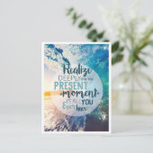 Momenten stimuleren het succes van levenstips cite briefkaart (Staand voorkant)