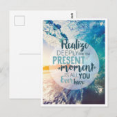 Momenten stimuleren het succes van levenstips cite briefkaart (Voorkant / Achterkant)