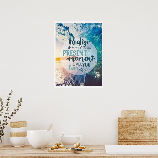 Momenten stimuleren het succes van levenstips cite poster (Keuken)