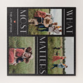 Momenten van belang Bewerkbare kleur Aangepaste fo Legpuzzel (Horizontaal)