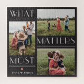 Momenten van belang Bewerkbare kleur Aangepaste fo Legpuzzel (Verticaal)