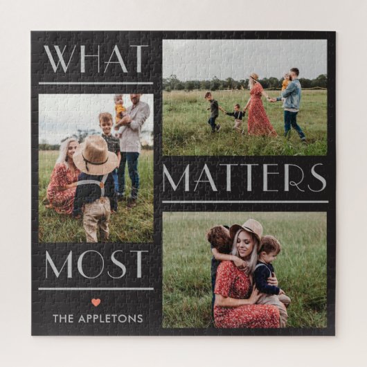 Momenten van belang Bewerkbare kleur Aangepaste fo Legpuzzel (Verticaal)