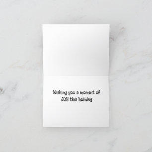 Momenten van de vreugde feestdagen kaart