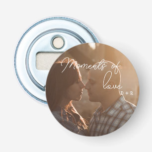 Momenten van liefde, verliefd koppel button flesopener