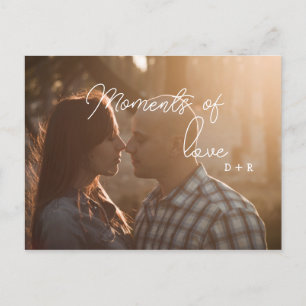 Momenten van liefde, verliefd koppel feestdagenkaart