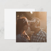 Momenten van liefde, verliefd koppel kaart (Voorkant / Achterkant)