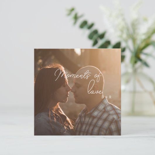 Momenten van liefde, verliefd koppel kaart (Staand voorkant)