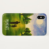 Momenten van wondermoonverlichte wandeling in bos Case-Mate iPhone case (Achterkant (horizontaal))