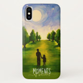 Momenten van wondermoonverlichte wandeling in bos Case-Mate iPhone case (Achterkant)