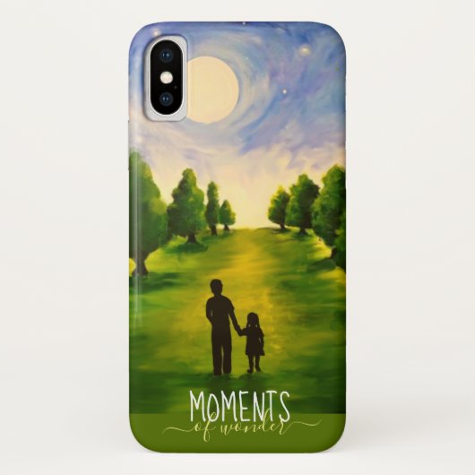 Momenten van wondermoonverlichte wandeling in bos Case-Mate iPhone case (Achterkant)