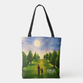 Momenten van wondermoonverlichte wandeling in bos tote bag (Achterkant)