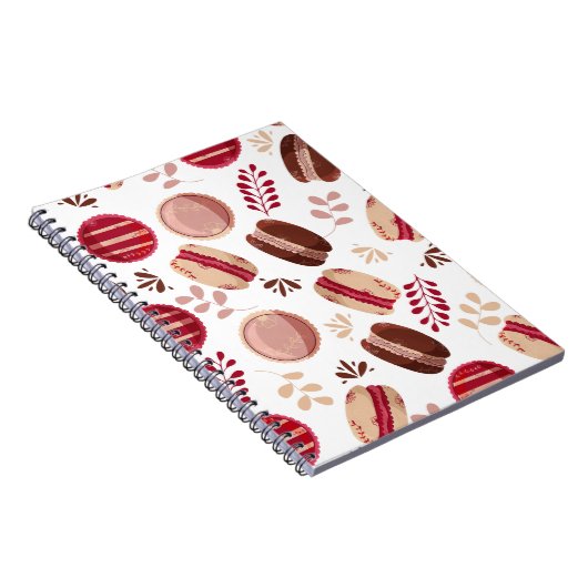 Momenten van zoetheid: noten onder macarons notitieboek (Rechterzijde)