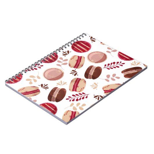 Momenten van zoetheid: noten onder macarons notitieboek (Linkerzijde)