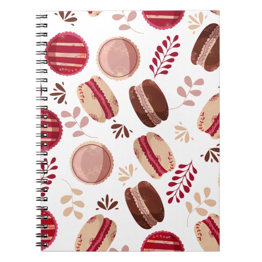 Momenten van zoetheid: noten onder macarons notitieboek (Voorkant)