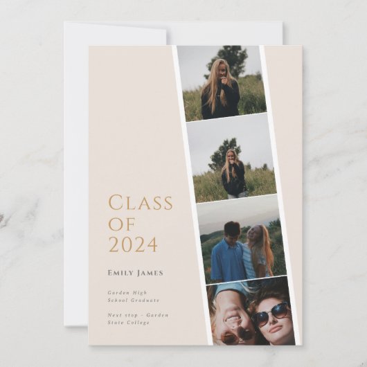 Momenten vastleggen Afstuderen foto aankondigingen (Voorkant)