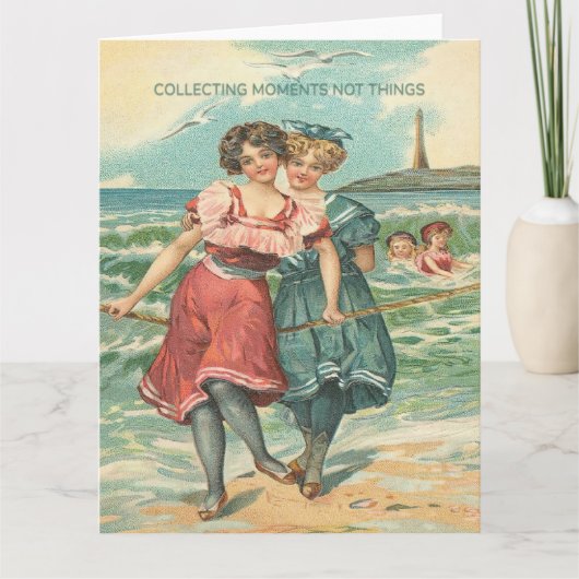 Momenten verzamelen, geen dingen begroeten kaart (Voorkant)