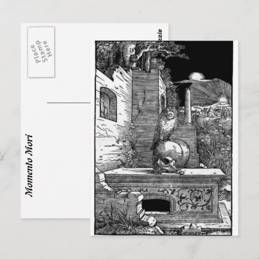 Momento Mori  briefkaart (Voorkant / Achterkant)