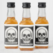 Momento Mori Skull Liquor Flesetiket Likeurfles Etiket (Flessen)