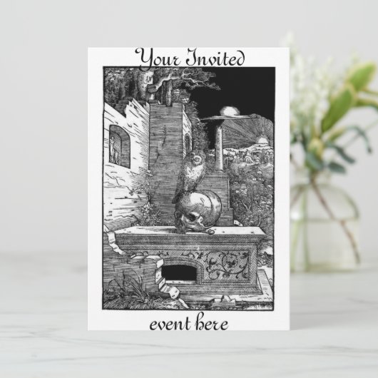 Momento Mori Uitnodiging (Staand voorkant)