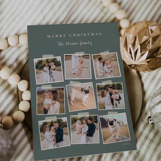 momentopname | 9 Fotocollage Kerstmis Feestdagenkaart