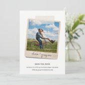 momentopname | Foto Save the Date Kaart (Staand voorkant)