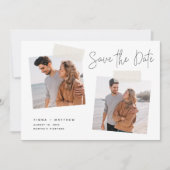 Momentopname | Moderne Casual foto twee Save The Date (Voorkant)