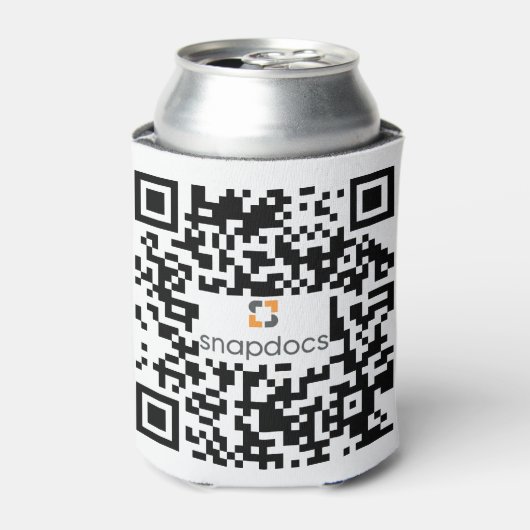 momentopname qr-code blikjeskoeler (Blikje Voorkant)