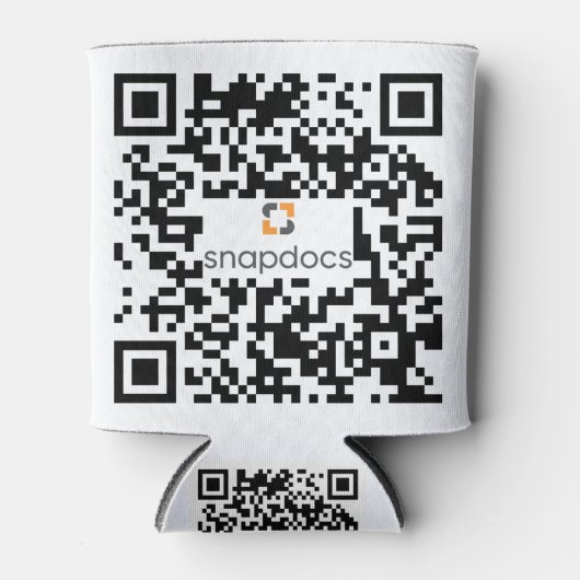 momentopname qr-code blikjeskoeler (Voorkant)