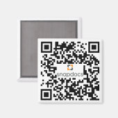 momentopname qr-code magneet (Voorkant / Achterkant)
