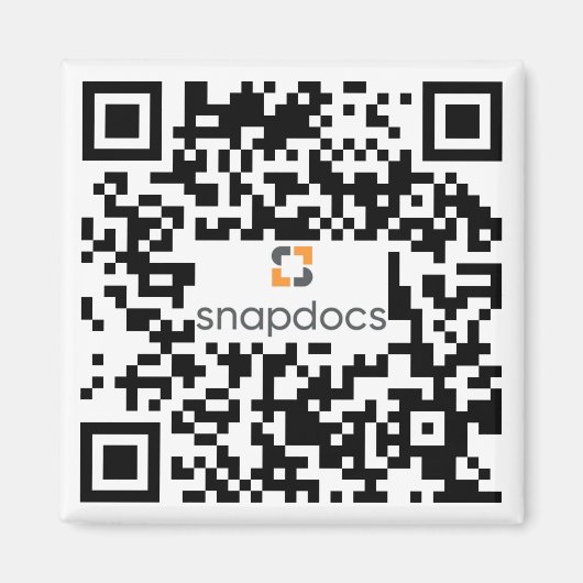momentopname qr-code magneet (Voorkant)
