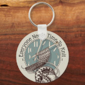 Momentopname van kunstillustraties in de begintijd sleutelhanger (Voorkant)