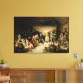 Momentopname van Snapp Apple nacht Canvas Afdruk (Insitu (Woonkamer))
