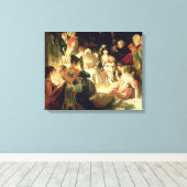 Momentopname van Snapp Apple Night (detail) 3 Canvas Afdruk (Insitu (Houten vloer))