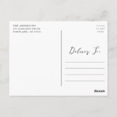 Momentous Black Script Photo Afstuderen Hartelijk  Briefkaart (Achterkant)