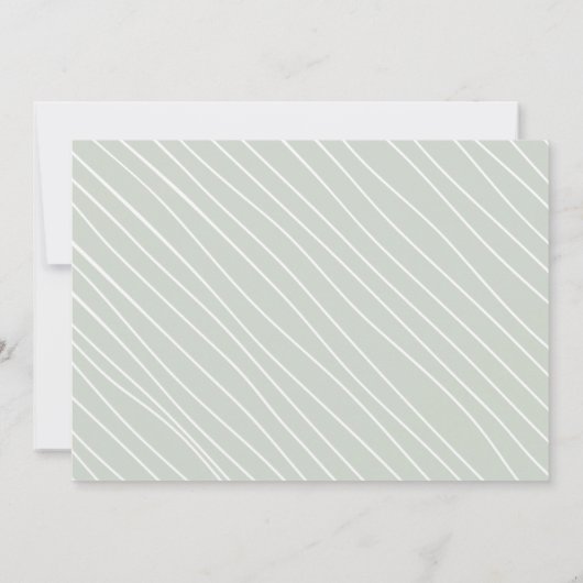 Momentous Script Mint Photo Afstuderen Aankondiging (Achterkant)