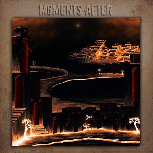 "Moments After" - mysterieuze cryptische kunst. Canvas Afdruk