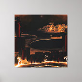 "Moments After" - mysterieuze cryptische kunst. Canvas Afdruk (Voorkant)