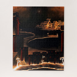 "Moments After" - mysterieuze cryptische kunst. Legpuzzel