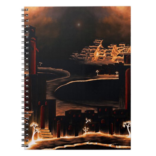 "Moments After" - mysterieuze cryptische kunst. Notitieboek (Voorkant)