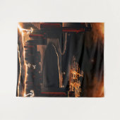 "Moments After" - mysterieuze cryptische kunst. Wandkleed (Voorkant (horizontaal))