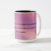 Moments coffee mug with cloud background tweekleurige koffiemok (Voorkant rechts)