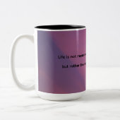 Moments coffee mug with cloud background tweekleurige koffiemok (Links)
