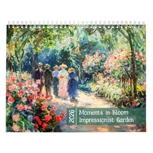 Moments in Bloom – 2026 Impressionist Garden Calen Kalender (Hoes)