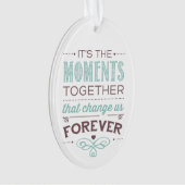 Moments Together Wedding Date Tree Ornament (voorkant)