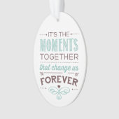 Moments Together Wedding Date Tree Ornament (voorkant)