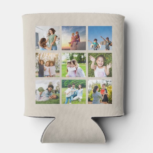 Moments Treasured:  9 fotocollage Blikjeskoeler (Achterkant)